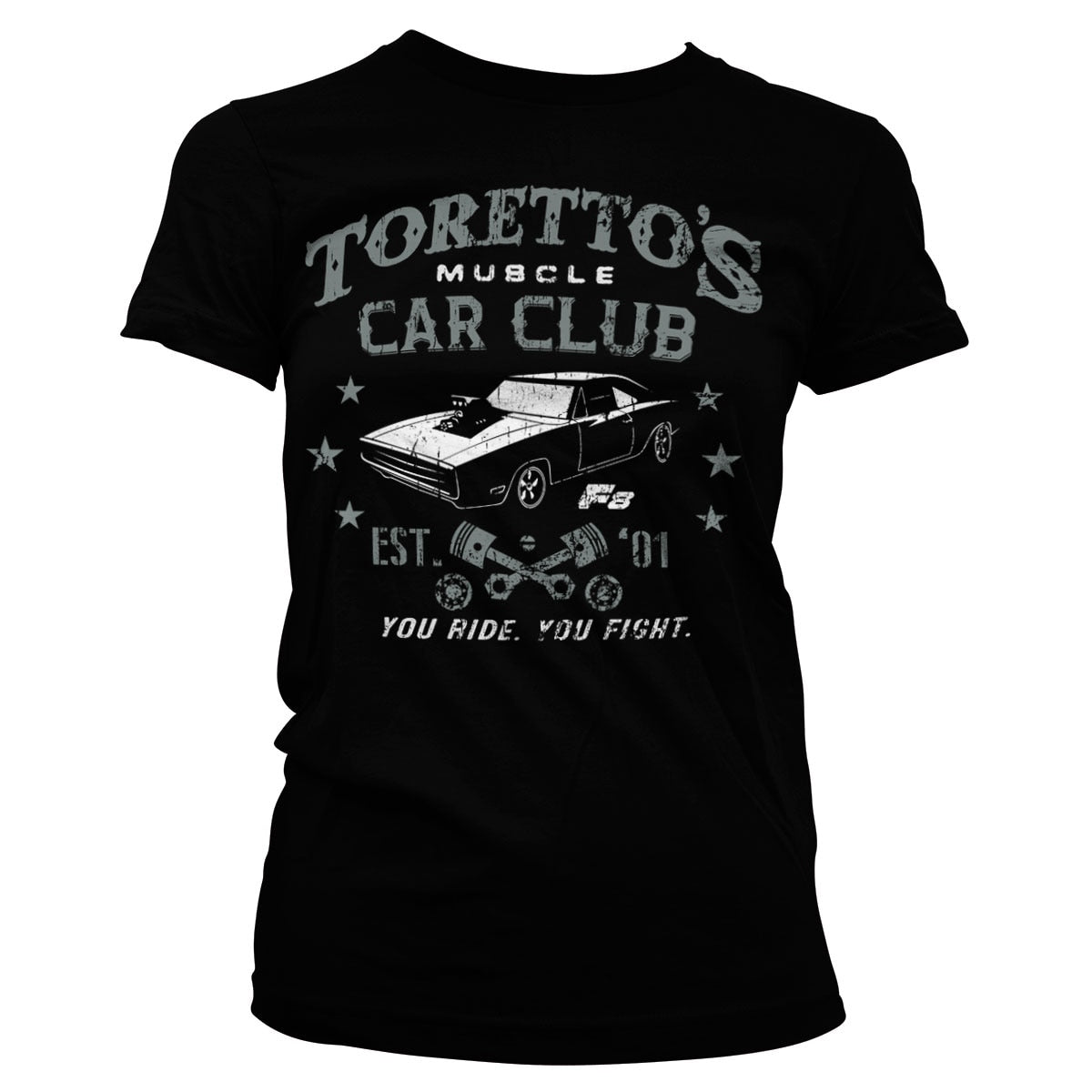 Toretto's Muscle Car Club Girly Tee – T-shirt femme
