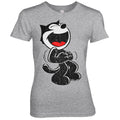 Hand Drawn Felix The Cat (Félix le Chat) Girly Tee – T-shirt femme