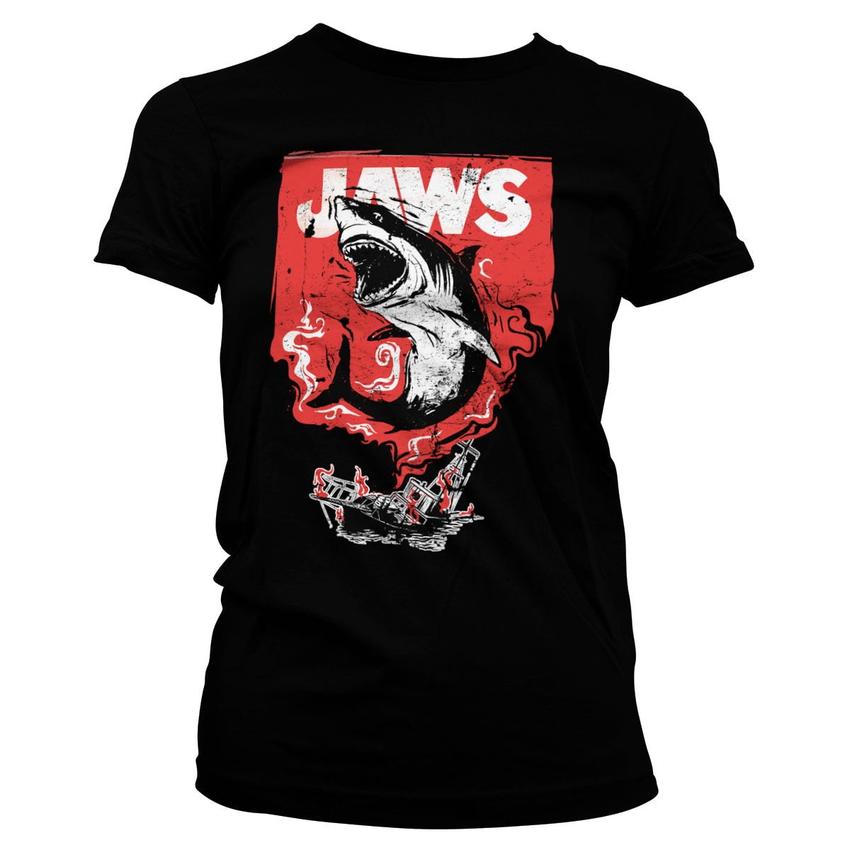 Jaws (Les Dents de la mer) - Shark Smoke Girly Tee – T-shirt femme