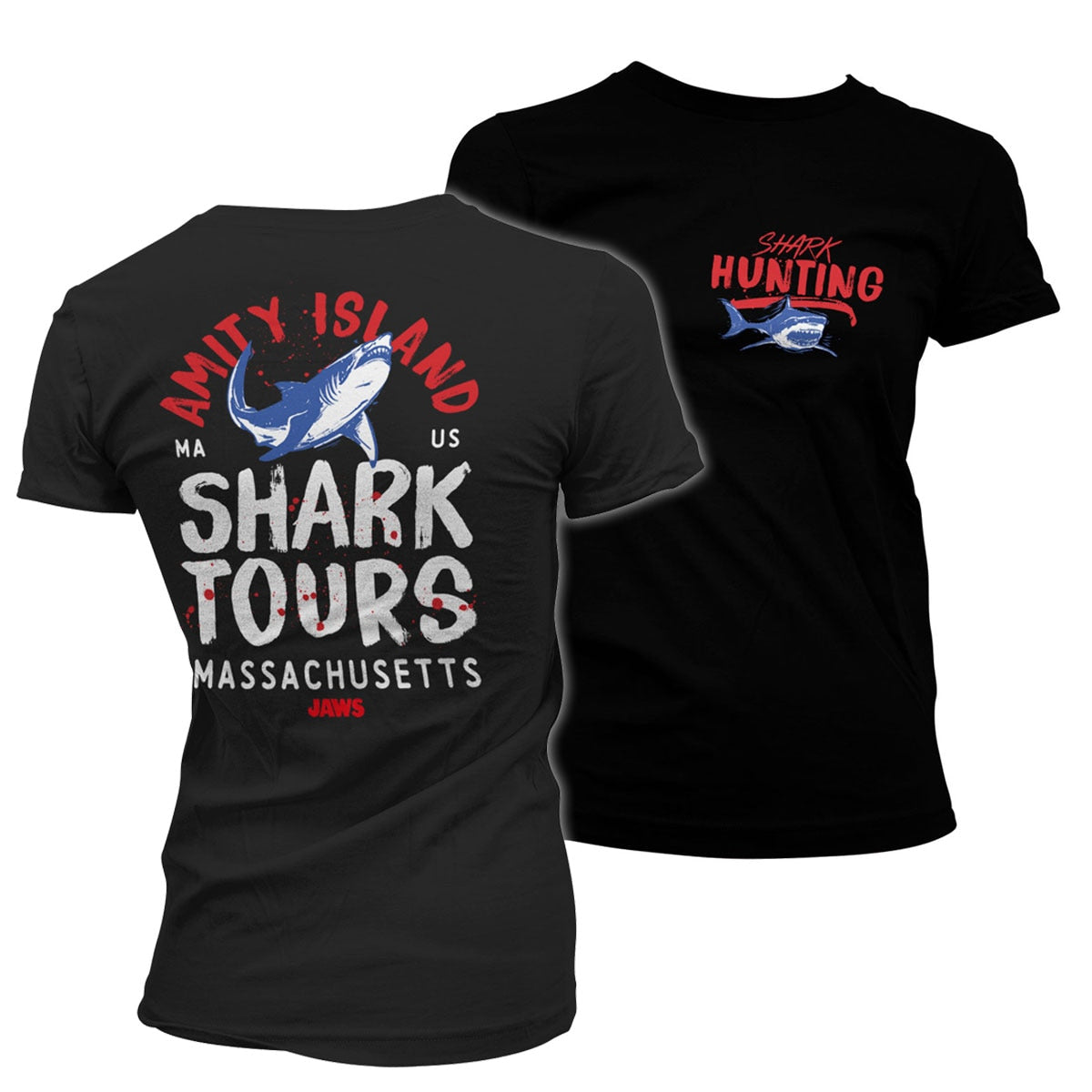 Les Dents de la mer - Amity Island Shark Tours Girly Tee – T-shirt femme