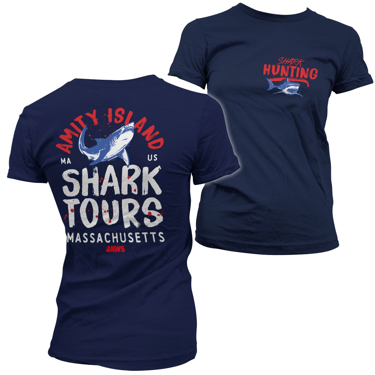 Les Dents de la mer - Amity Island Shark Tours Girly Tee – T-shirt femme
