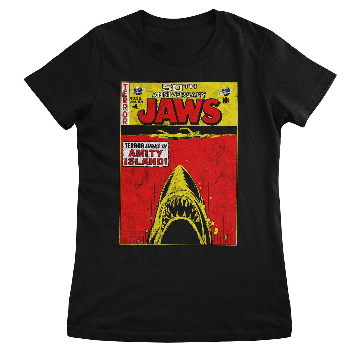 JAWS (Les Dents de la mer) - 50th Anniversary Girly Tee – T-shirt femme