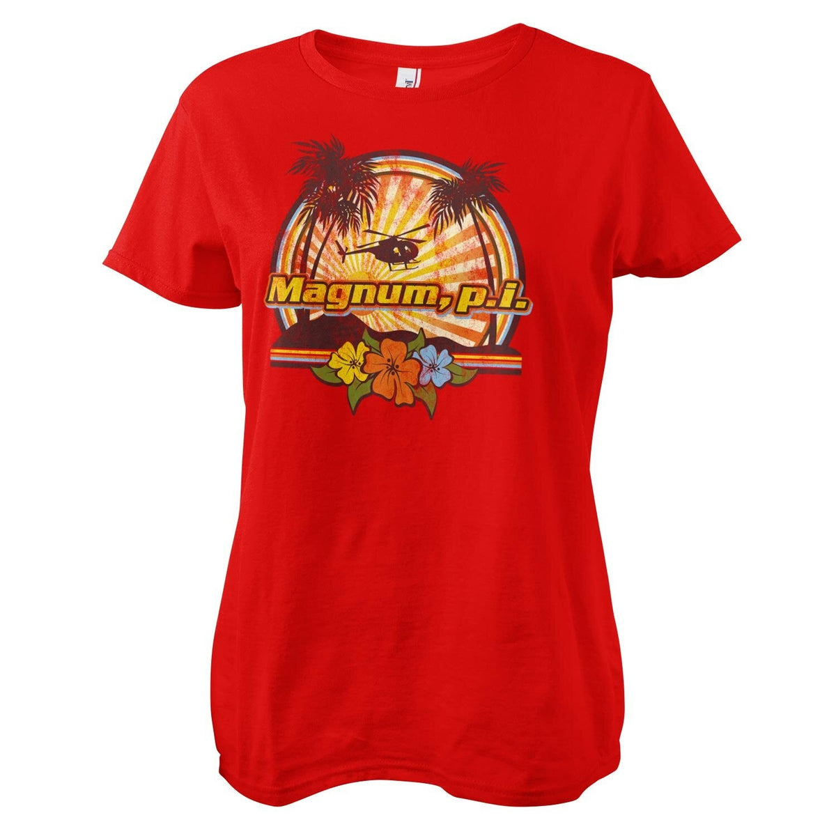 Magnum P.I. - Tropical Vibes Girly Tee – T-shirt femme