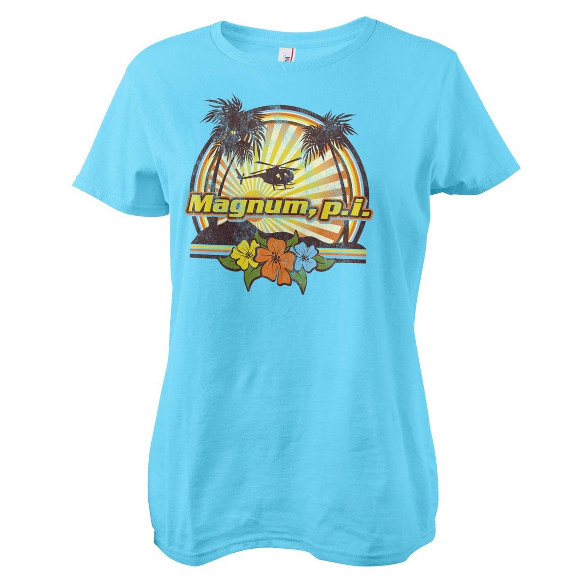 Magnum P.I. - Tropical Vibes Girly Tee – T-shirt femme