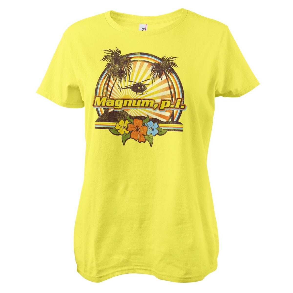 Magnum P.I. - Tropical Vibes Girly Tee – T-shirt femme