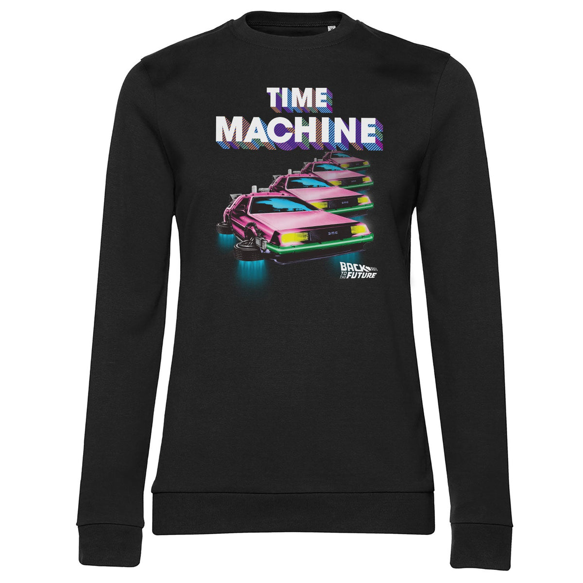 Back To The Future (Retour vers le futur) - Colorful Time Machine Girly Sweatshirt – Sweat femme