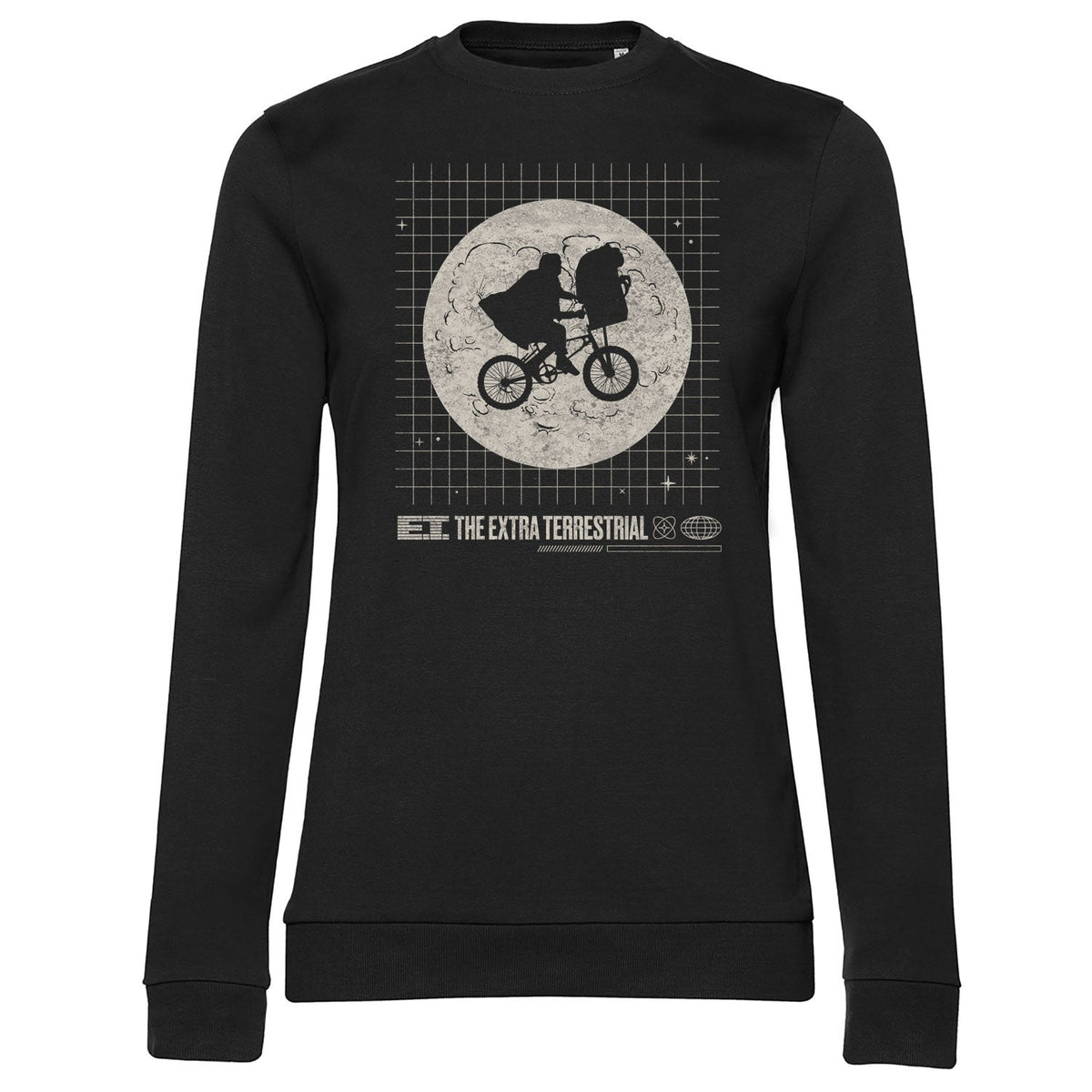 E.T. (E.T. l'extra-terrestre) Washed Grid Girly Sweatshirt – Sweat femme