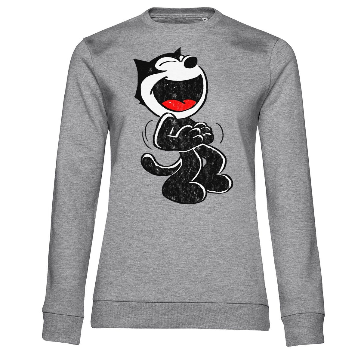 Hand Drawn Felix The Cat (Félix le Chat) Girly Sweatshirt – Sweat femme