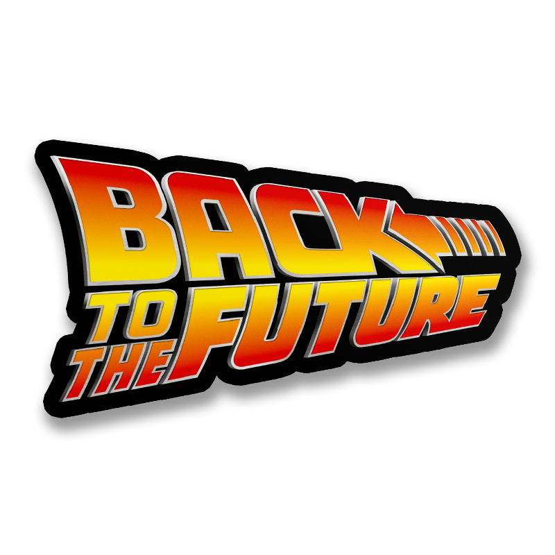 Back To The Future (Retour vers le futur) Logotype Sticker – Sticker