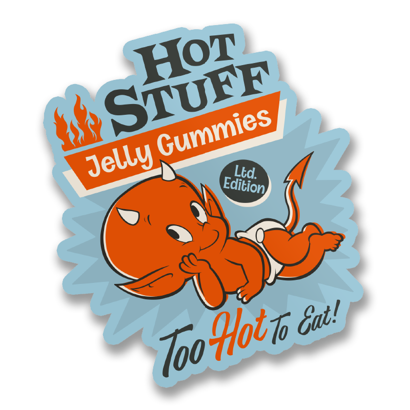 Hot Stuff Jelly Gummies Sticker – Sticker