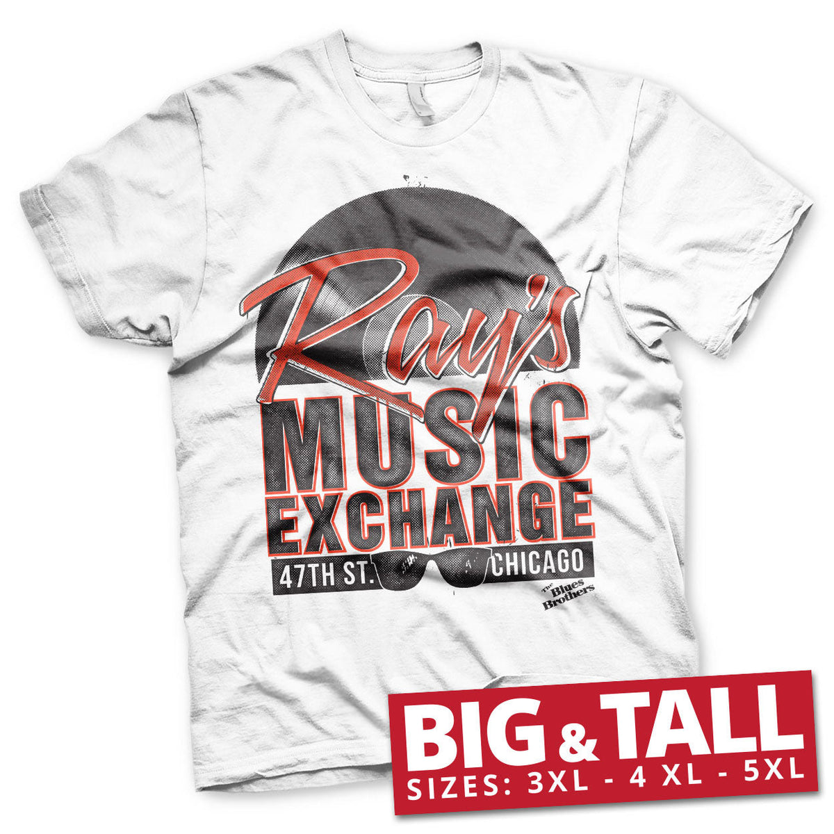 Les Blues Brothers - Ray's Music Exchange - Big & Tall T-Shirt – T-shirt grande taille