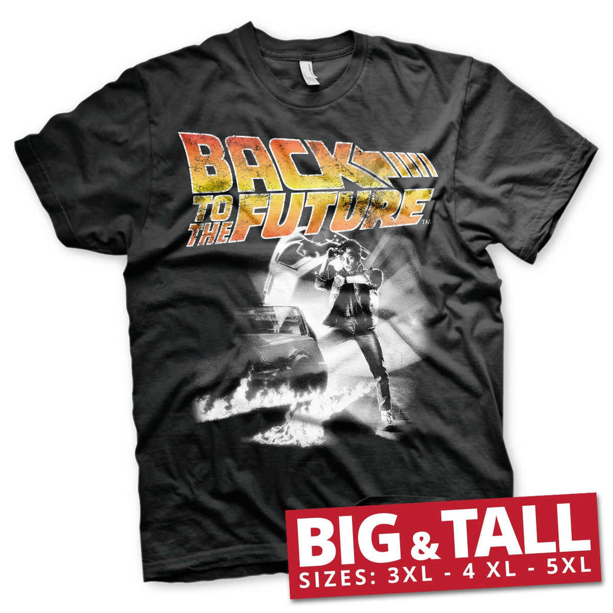 Back To The Future (Retour vers le futur) Poster Big & Tall T-Shirt – T-shirt grande taille
