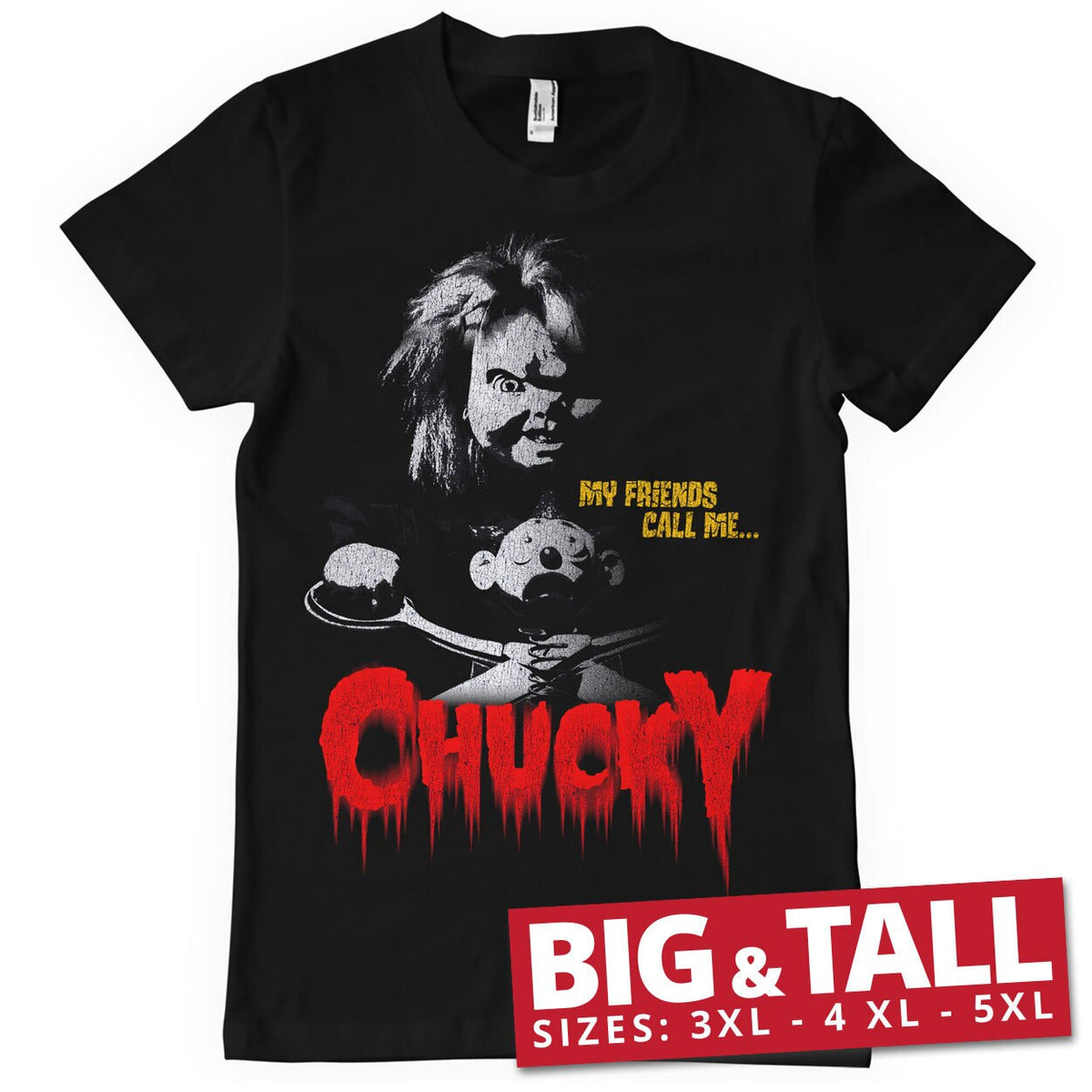 Call Me Chucky Big & Tall T-Shirt – T-shirt grande taille
