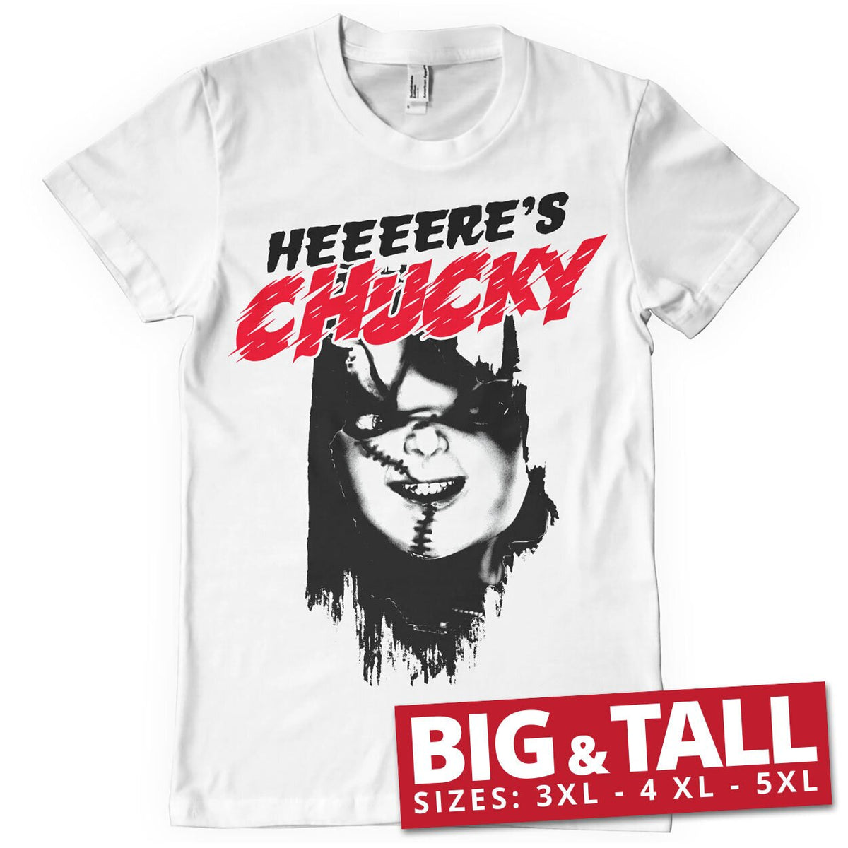 Heeere's Chucky Big & Tall T-Shirt – T-shirt grande taille