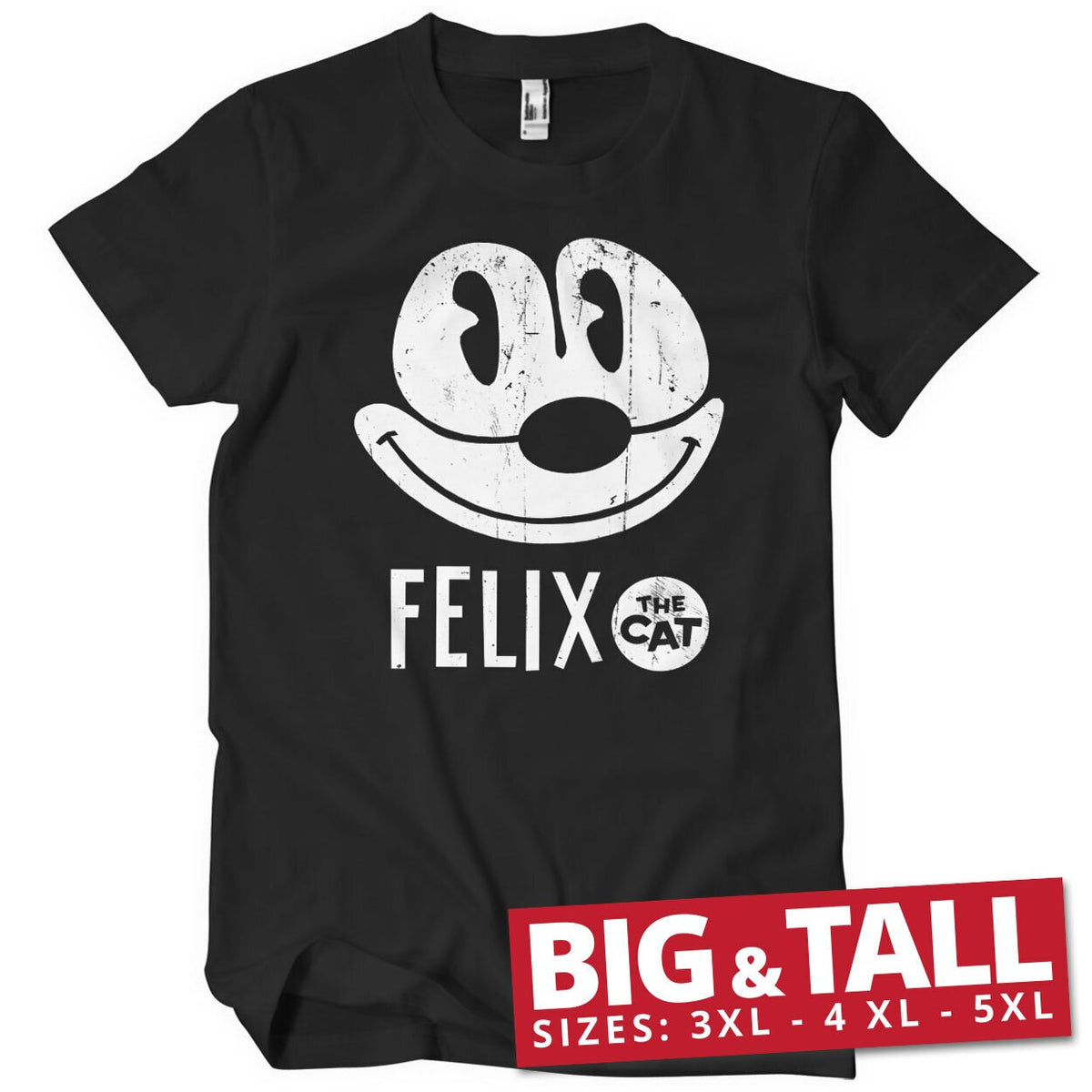 Vintage Felix The Cat (Félix le Chat) Big & Tall T-Shirt – T-shirt grande taille