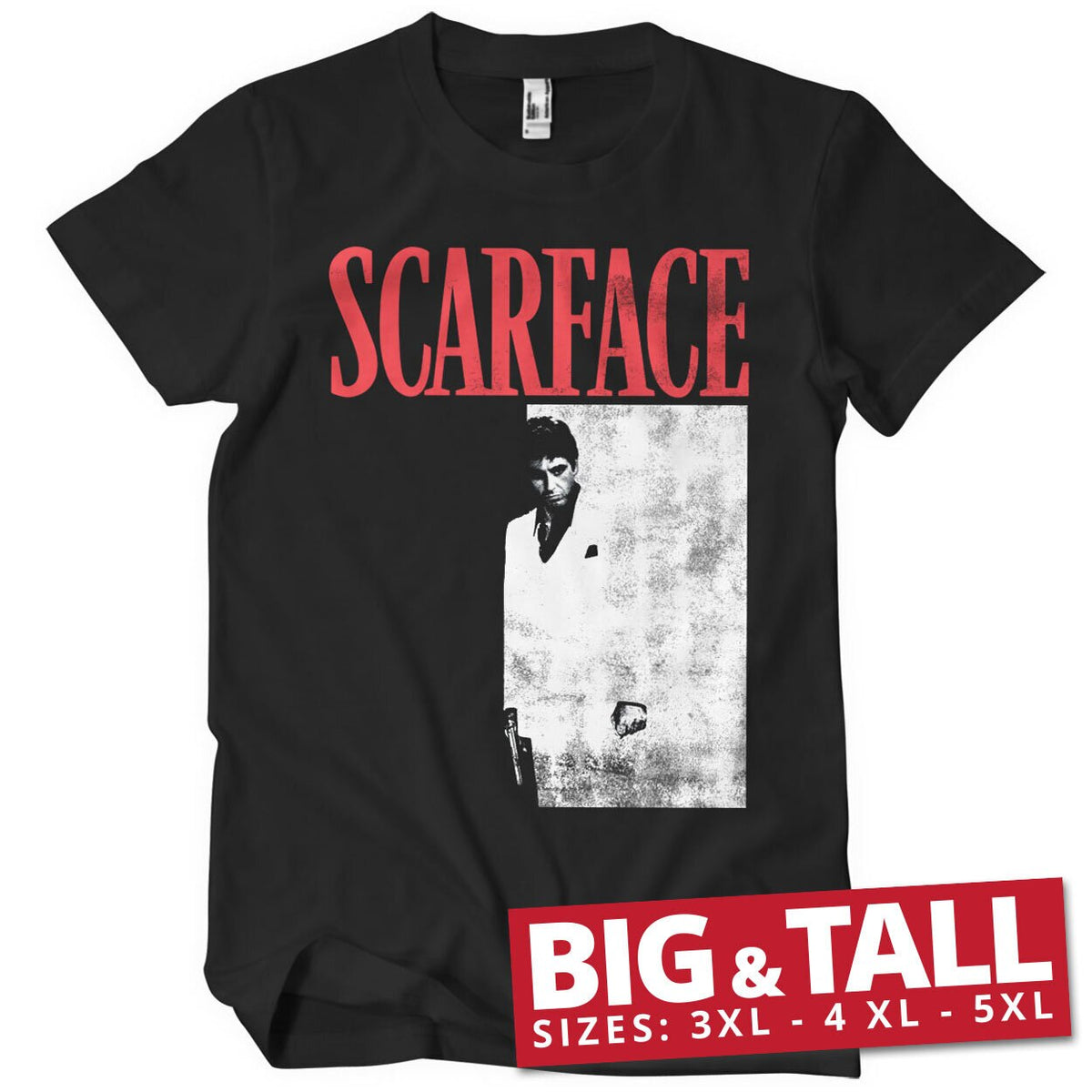 Scarface Poster Big & Tall T-Shirt – T-shirt grande taille