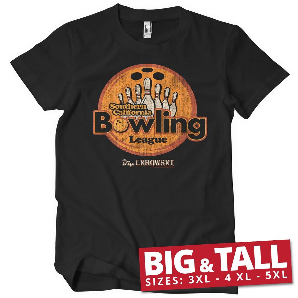 Southern California Bowling League Big & Tall T-Shirt – T-shirt grande taille