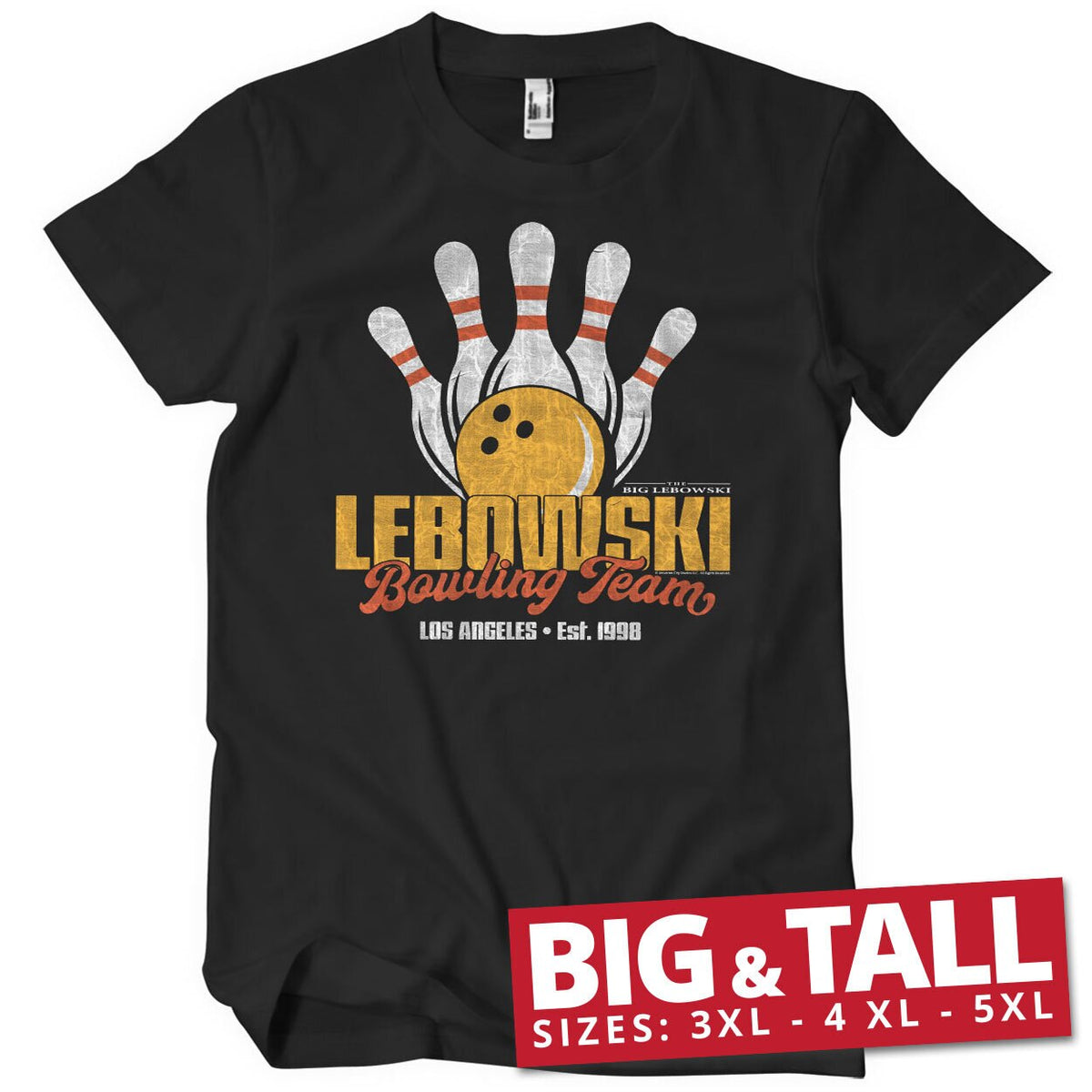 Lebowski Bowling Team Big & Tall T-Shirt – T-shirt grande taille