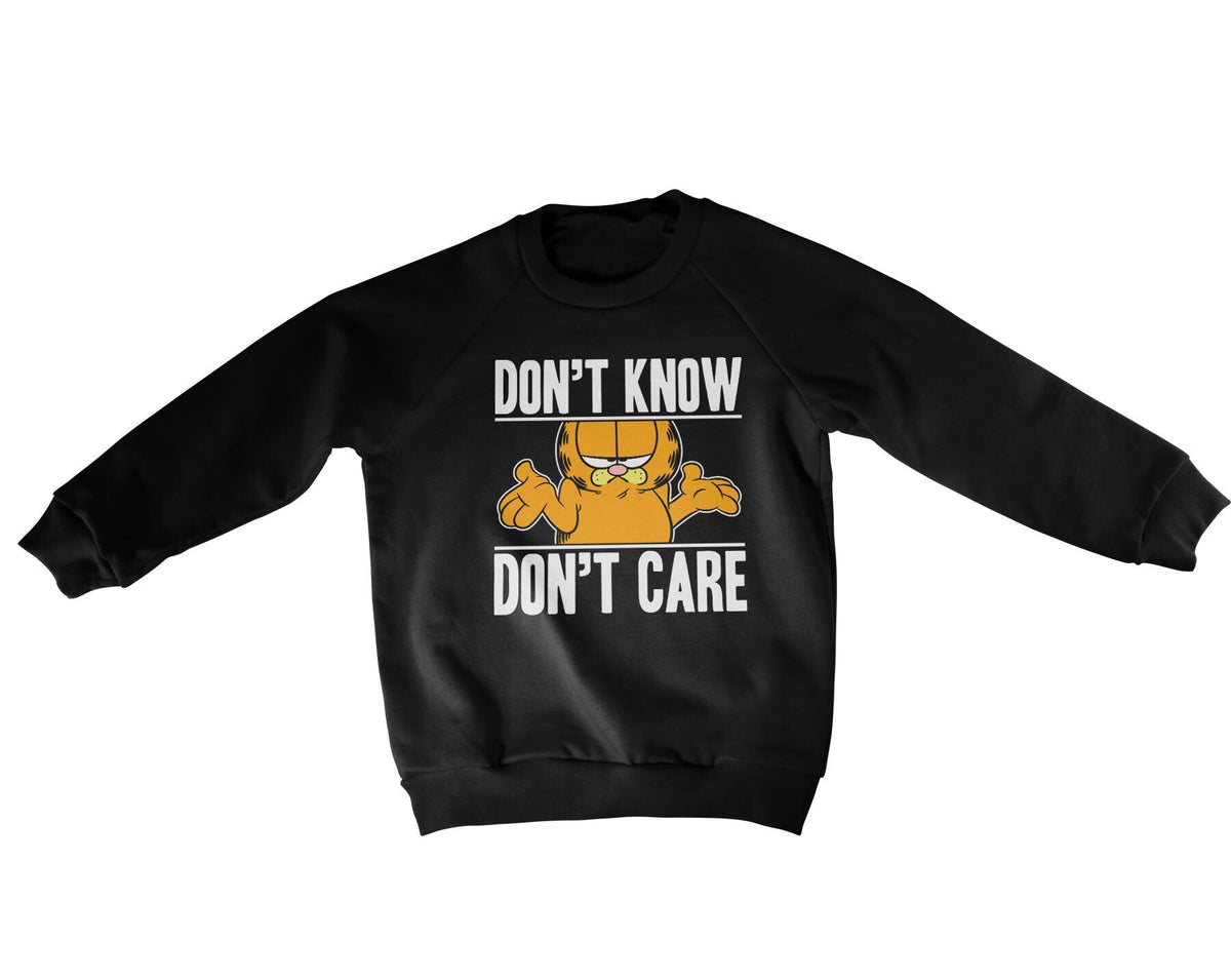 Garfield Don't Know - Don't Care Kids Sweatshirt – Sweat enfant