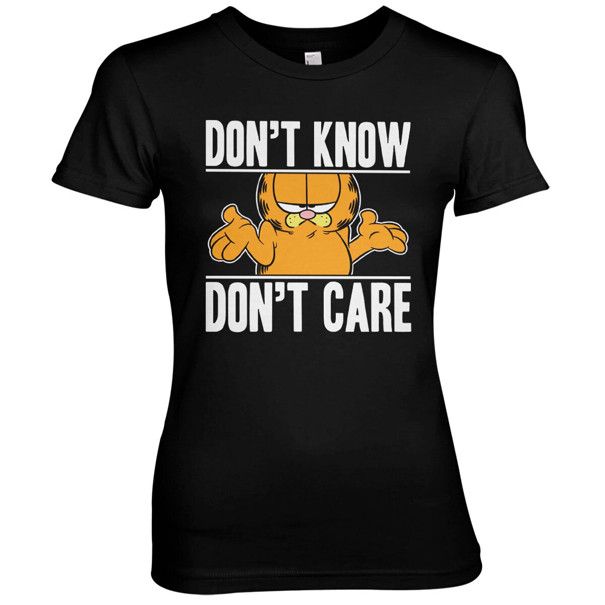 Garfield Don't Know - Don't Care Girly Tee – T-shirt femme