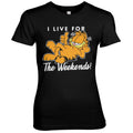 Garfield - Live For The Weekend Girly Tee – T-shirt femme