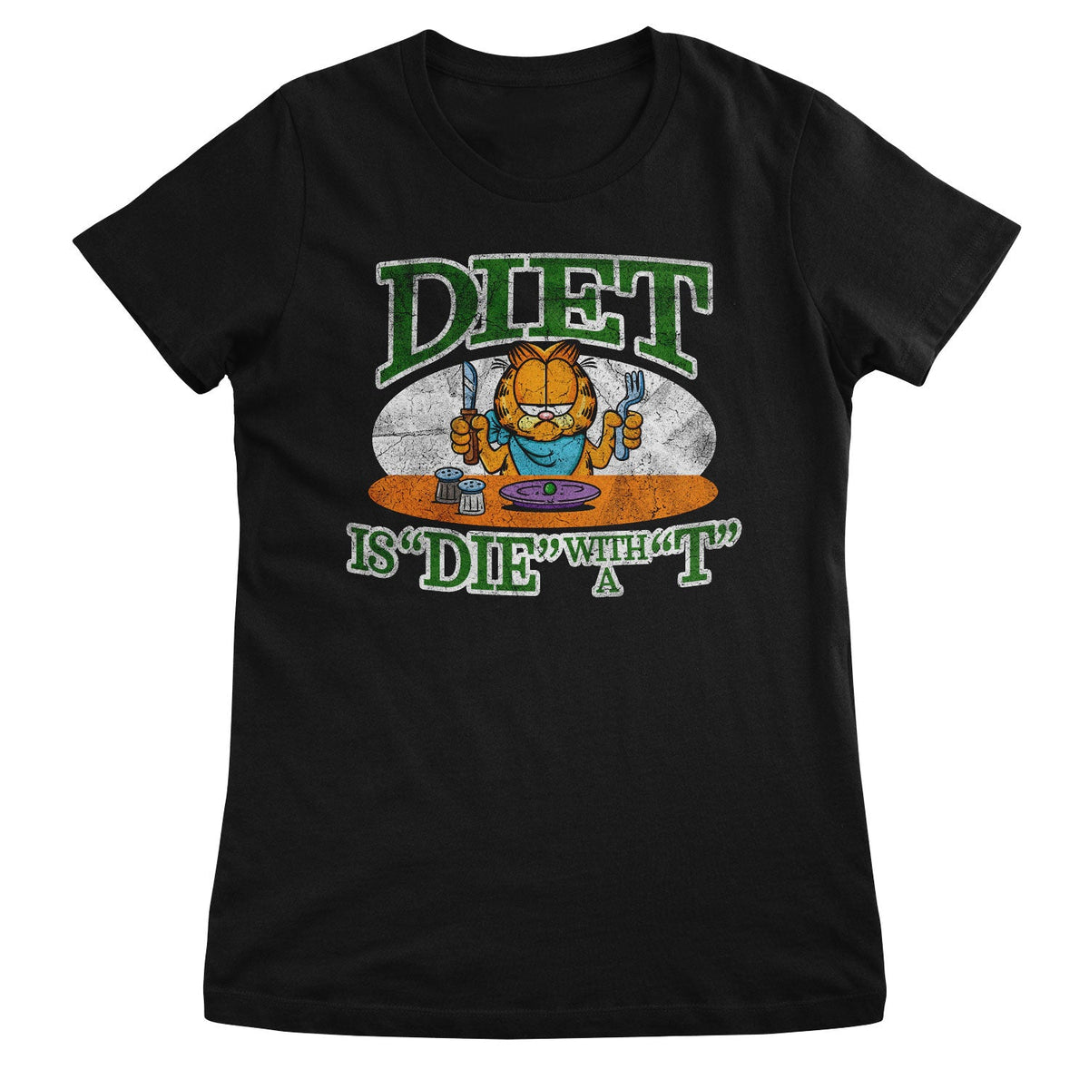 Diet is "Die" With a "T" Girly Tee – T-shirt femme