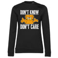 Garfield Don't Know - Don't Care Girly Sweatshirt – Sweat femme