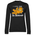 Garfield - Live For The Weekend Girly Sweatshirt – Sweat femme