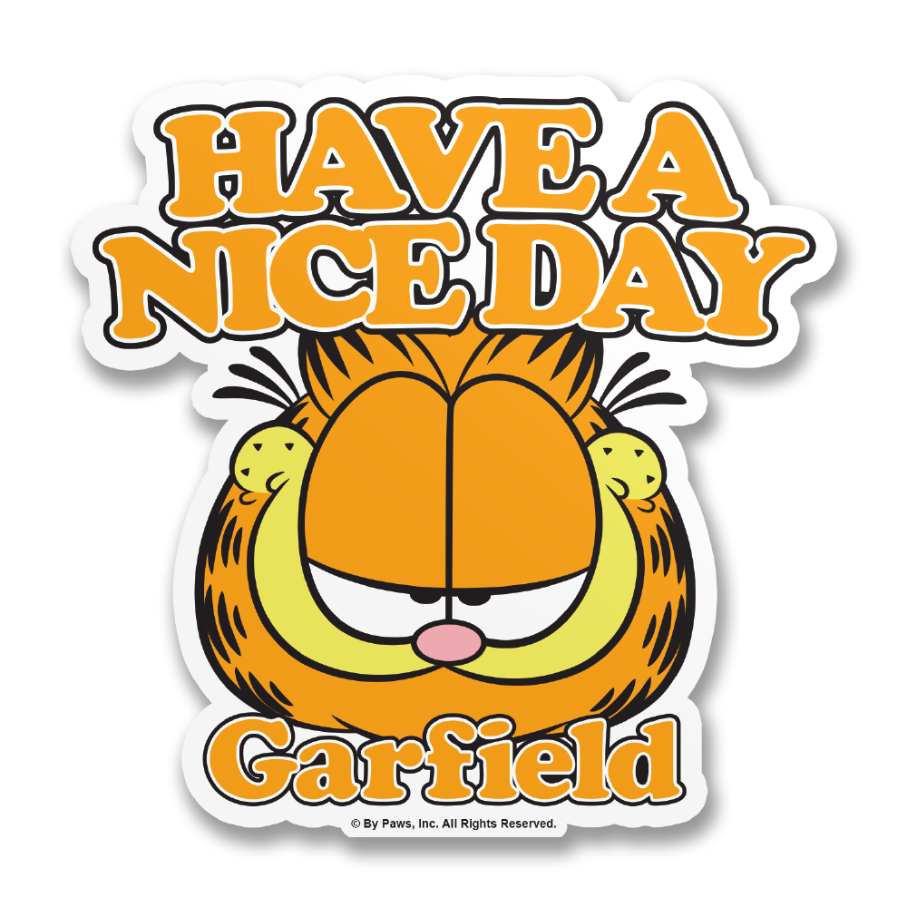 Garfield - Have A Nice Day Sticker – Sticker