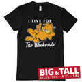 Garfield - Live For The Weekend Big & Tall T-Shirt – T-shirt grande taille