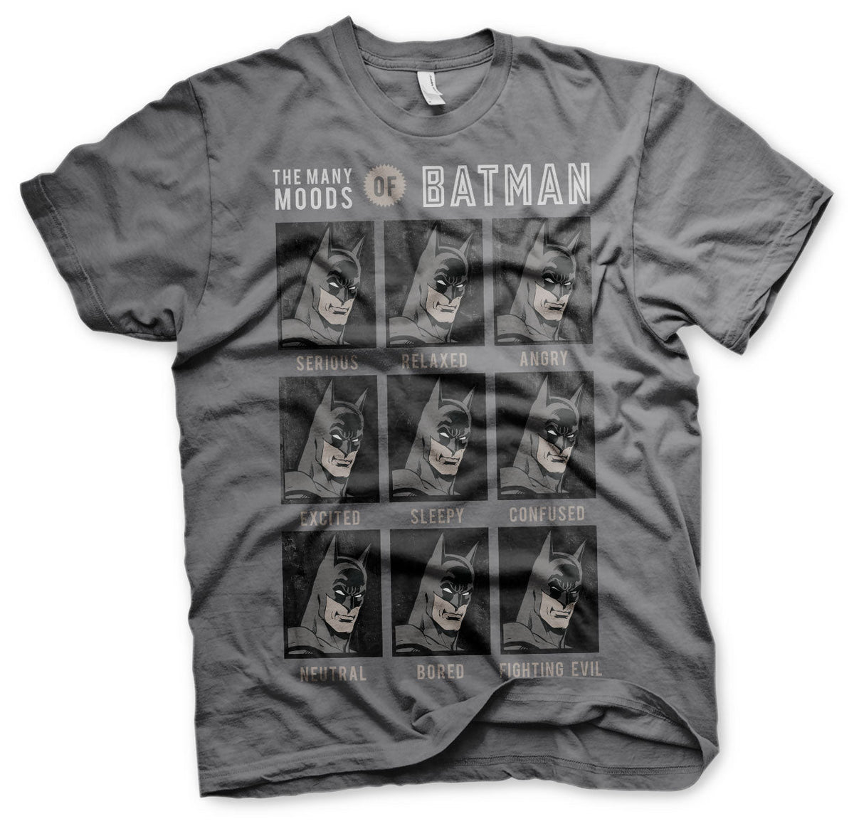 The Many Moods Of Batman T-Shirt – T-shirt