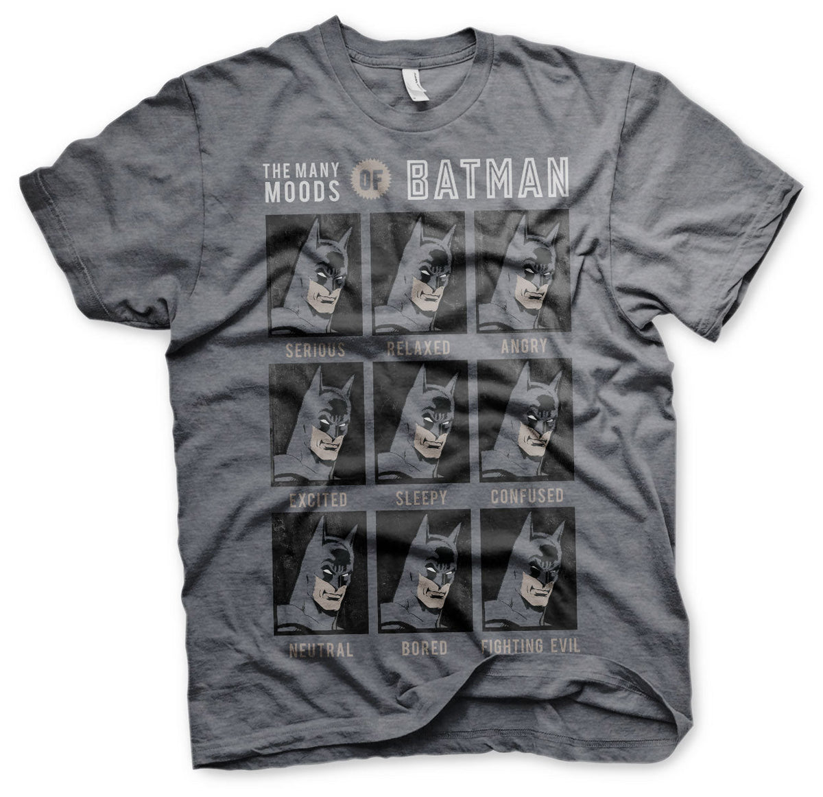 The Many Moods Of Batman T-Shirt – T-shirt