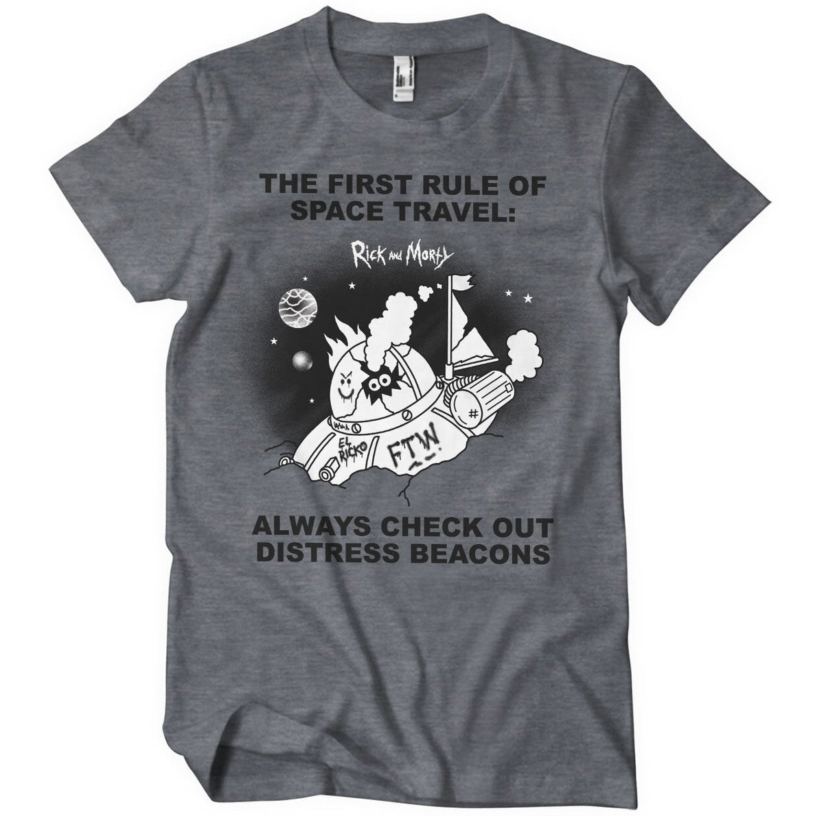 Rick And Morty - Distressed Beacons T-Shirt – T-shirt