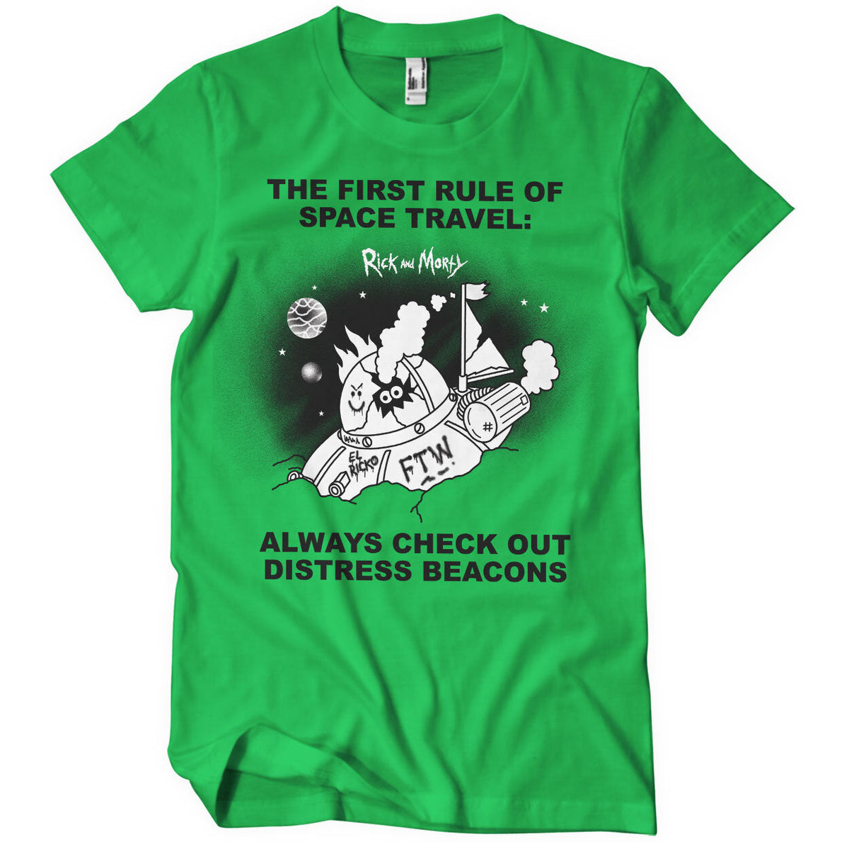Rick And Morty - Distressed Beacons T-Shirt – T-shirt