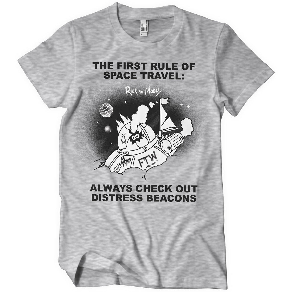Rick And Morty - Distressed Beacons T-Shirt – T-shirt