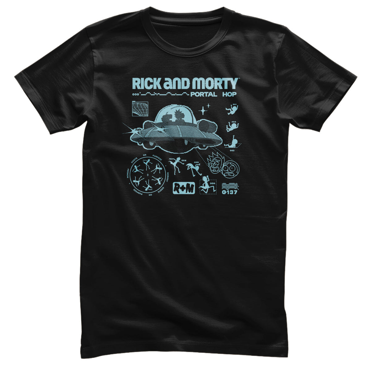 Rick And Morty - Portal Hop T-Shirt – T-shirt