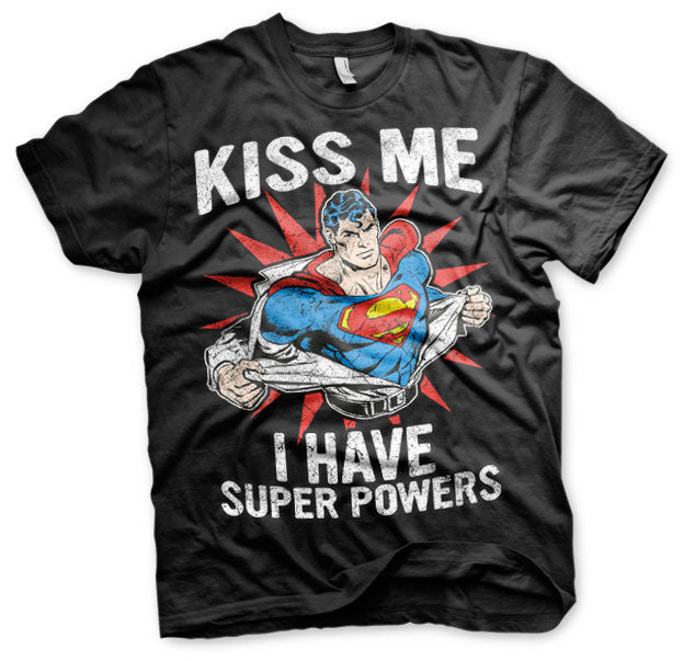 Kiss Me - I Have Super Powers T-Shirt – T-shirt