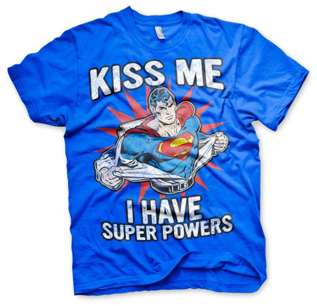 Kiss Me - I Have Super Powers T-Shirt – T-shirt
