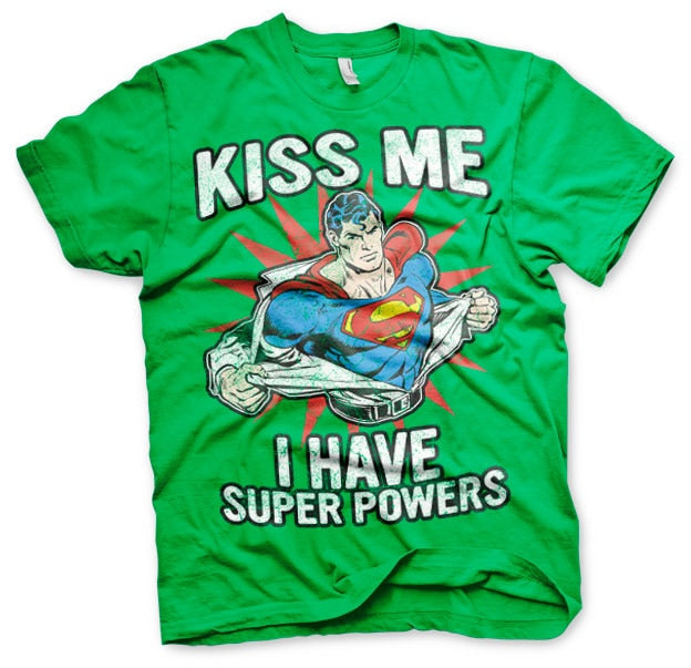 Kiss Me - I Have Super Powers T-Shirt – T-shirt