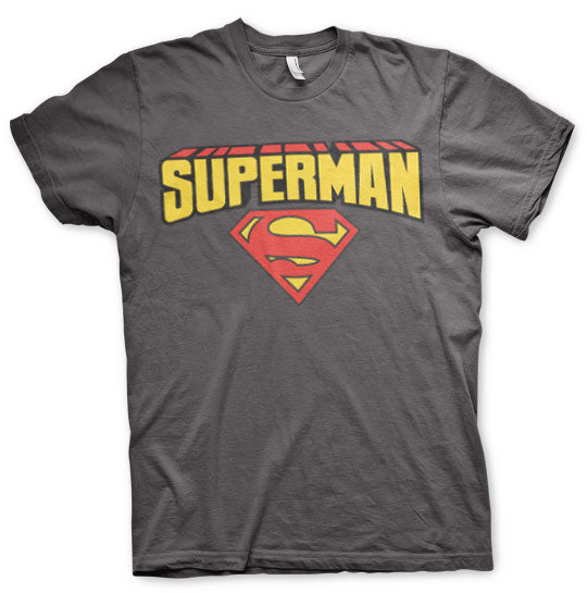 Superman Blockletter Logo T-Shirt – T-shirt