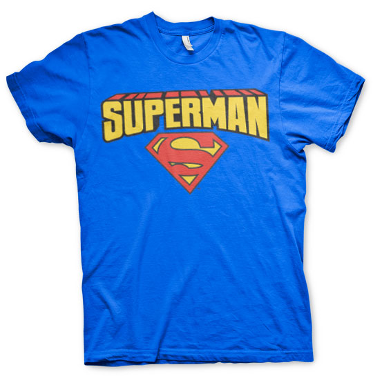Superman Blockletter Logo T-Shirt – T-shirt