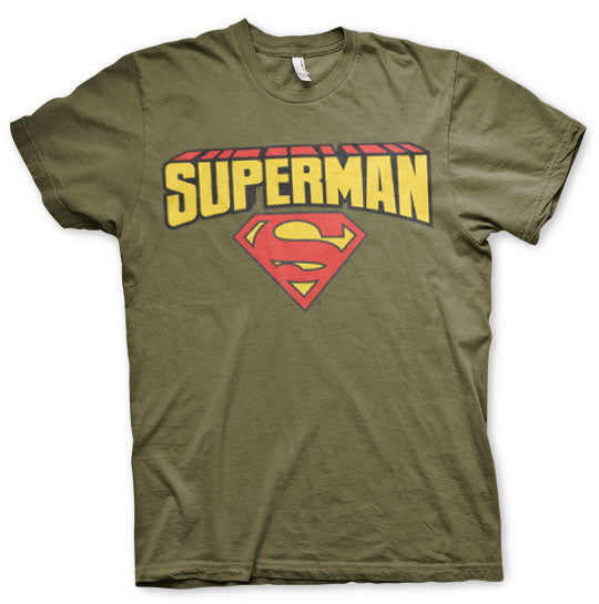 Superman Blockletter Logo T-Shirt – T-shirt