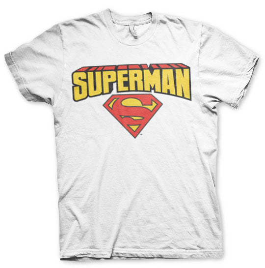 Superman Blockletter Logo T-Shirt – T-shirt