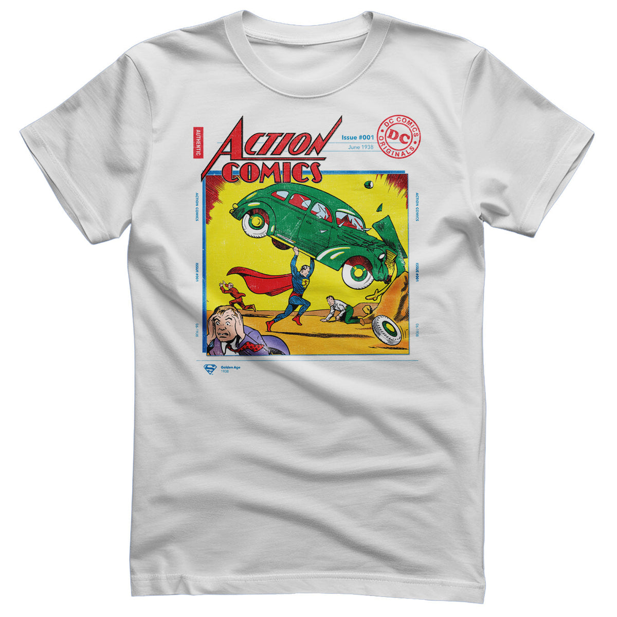 Superman in Action Comics Issue 001 T-Shirt – T-shirt