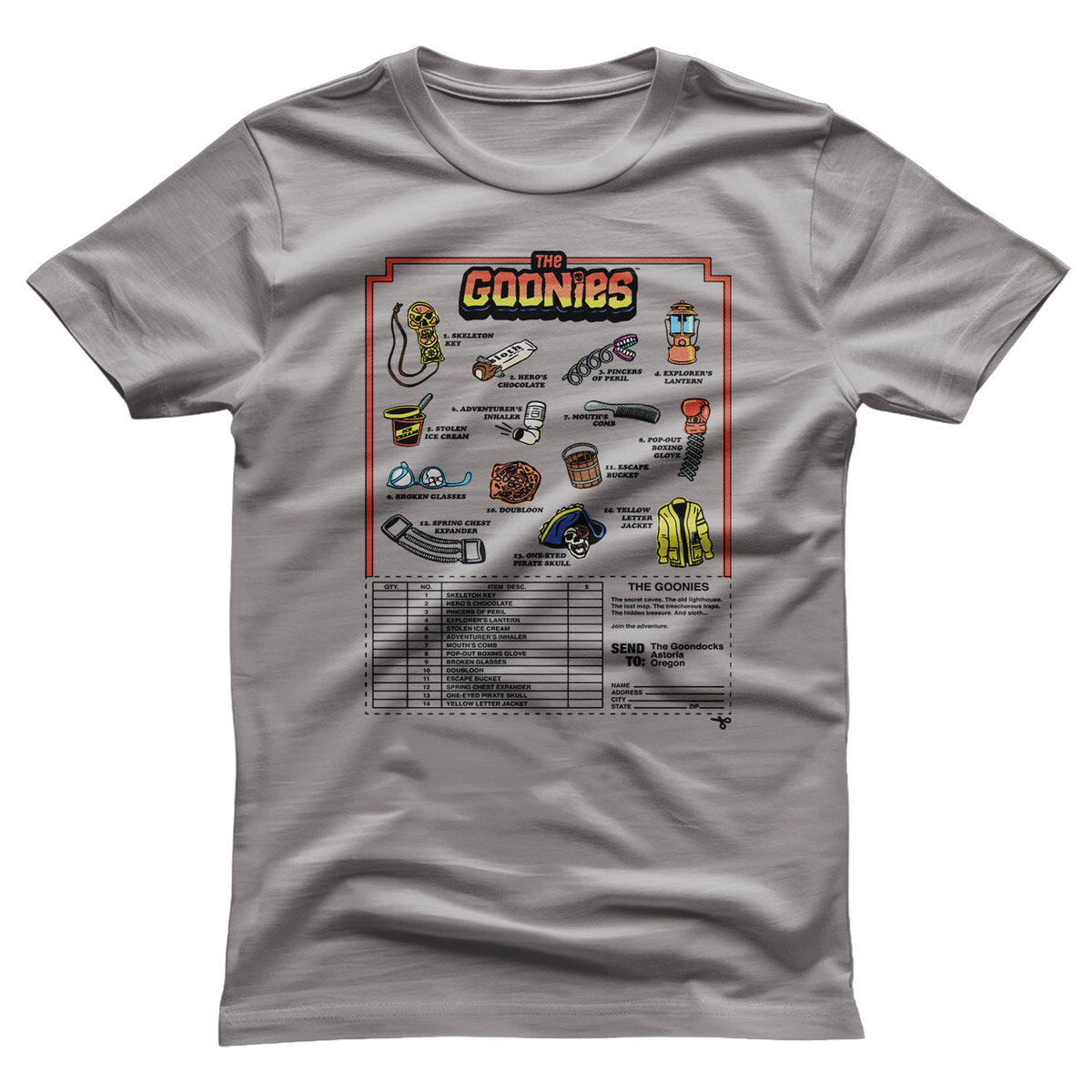 The Goonies (Les Goonies) Accessories Mail Order T-Shirt – T-shirt