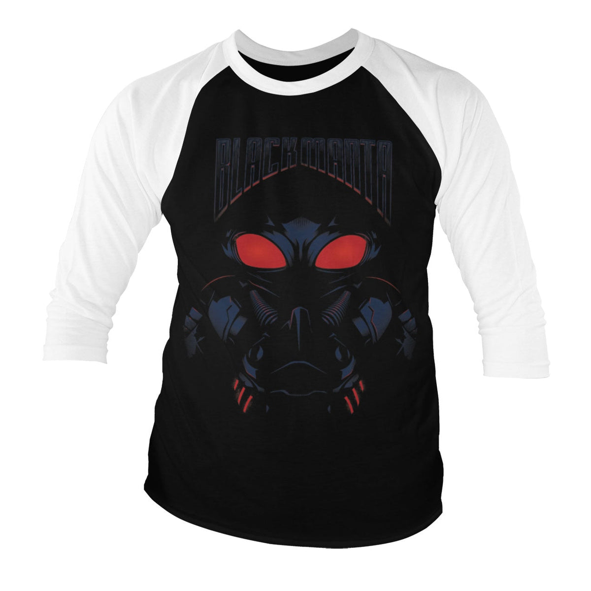 Aquaman - Black Manta Baseball 3/4 Sleeve Tee – T-shirt baseball manches 3/4