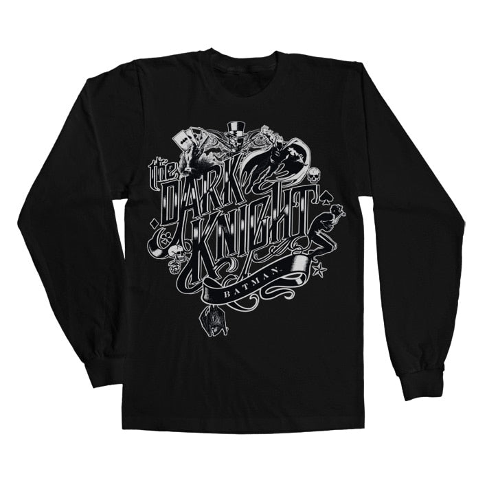 Inked Dark Knight Long Sleeve Tee – T-shirt manches longues