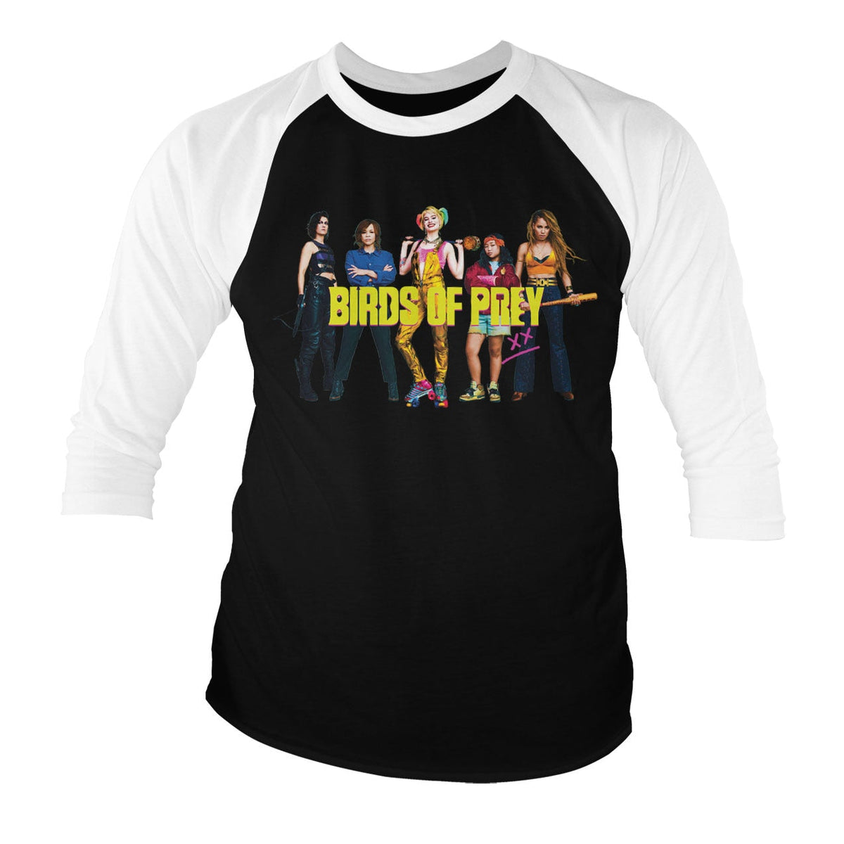Birds Of Prey Baseball 3/4 Sleeve Tee – T-shirt baseball manches 3/4