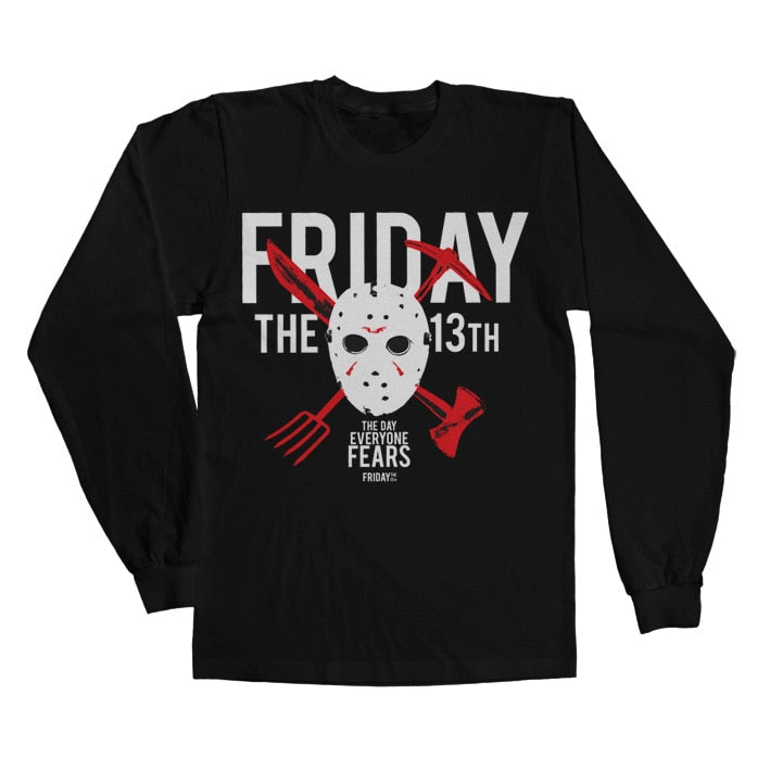 Friday The 13th (Vendredi 13) - The Day Everyone Fears Long Sleeve Tee – T-shirt manches longues