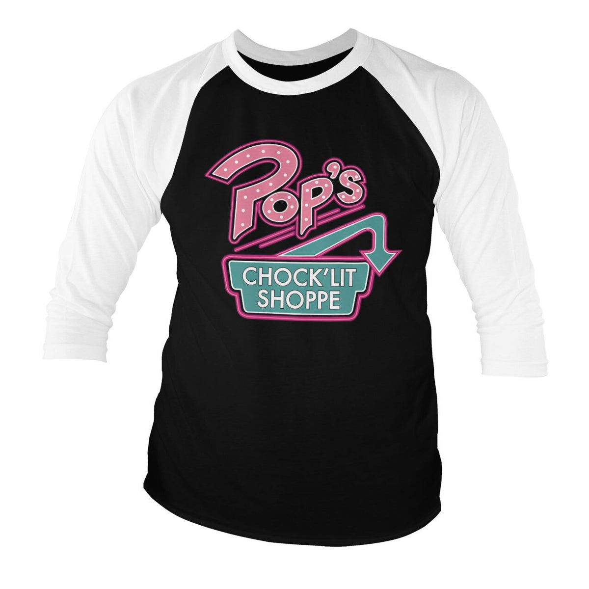 Pop's Chock'Lit Shoppe Baseball 3/4 Sleeve Tee – T-shirt baseball manches 3/4